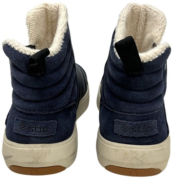 Stio Colter Boots US Size 7 Blue Ankle Leather Utility Women's Weatherproof - Picture 5 of 13